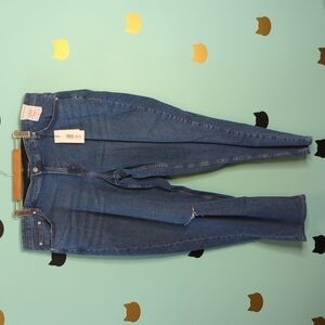 CALVIN Klein Mid Rise Slim Boyfriend Jeans Elastic Waist 22W New